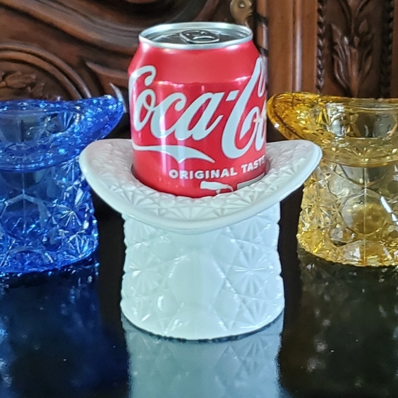 🎩 Vntg Large 4 1/2" Milk Glass Top Hat 🎩 - Picture 2 of 10